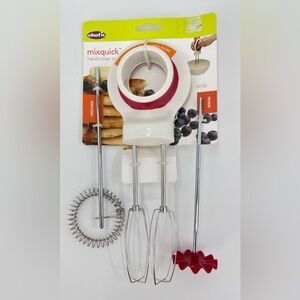 Chef’n Mix‎ Quick Hand Mixer Set Egg Beater Frother Mixer New NIP